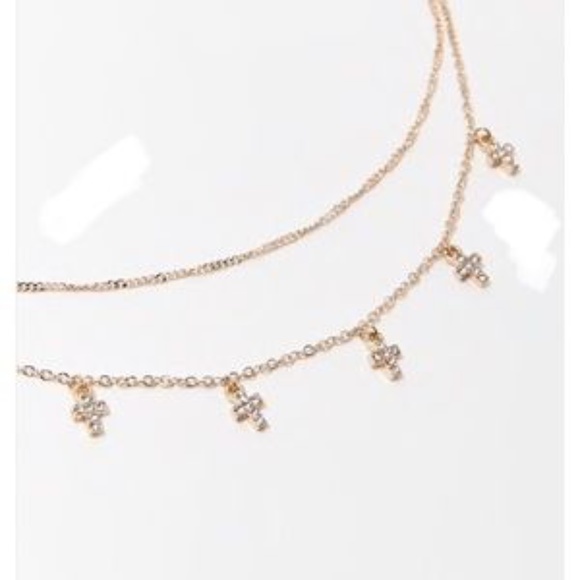 3/$30 Elena Cross Charm Necklace - Picture 2 of 2